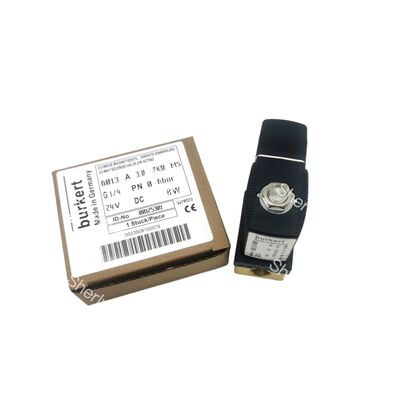 Van điện từ dòng 6013 00125302, Thường đóng 2/2 chiều, Kết nối ren G1/4, Gioăng FKM & Thân đồng thau, Nguồn 24VAC, Tối đa 10bar