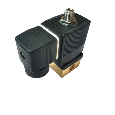 Van điện từ tác động trực tiếp 2/2 NC 00125304, Cổng ren G1/4 inch, Lỗ thông hơi 3.0, Van đồng có gioăng FKM, Nguồn điện công nghiệp 220V AC, Áp suất làm việc 10bar