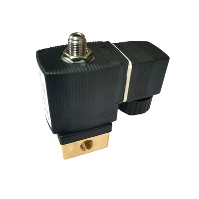 Van điện từ tác động trực tiếp 2/2 NC 00125304, Cổng ren G1/4 inch, Lỗ thông hơi 3.0, Van đồng có gioăng FKM, Nguồn điện công nghiệp 220V AC, Áp suất làm việc 10bar