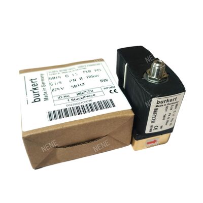 Van điện từ tác động trực tiếp 2/2 NC 00125304, Cổng ren G1/4 inch, Lỗ thông hơi 3.0, Van đồng có gioăng FKM, Nguồn điện công nghiệp 220V AC, Áp suất làm việc 10bar