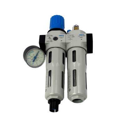 Độ chính xác lọc 40μm Festo FRC-1/8-D-7-MINI-A-MPA 8002344 Bộ lọc tự động xả G1/8 0.5-7bar Có đồng hồ đo MPA Hợp kim kẽm