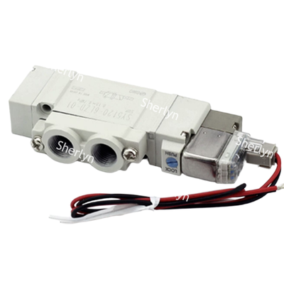 Thiết kế đơn vị có cổng trên thân, Giá trị Cv 0,19 cho bộ truyền động xi lanh có lỗ nhỏ đến trung bình, Van điện từ đẩy vào SMC SY3120-5LZD-C8 Φ8, có đèn báo LED, mạch bảo vệ chống sét và ghi đè thủ công