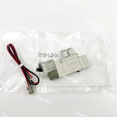 Van điện từ thí điểm cuộn dây kép có thể điều chỉnh được M5 SMC SY3220-6LZD-M5 DC12V cho thiết bị phân phối SMT chính xác
