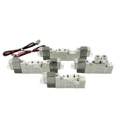 Thiết kế đơn vị có cổng trên thân, Giá trị Cv 0,19 cho bộ truyền động xi lanh có lỗ nhỏ đến trung bình, Van điện từ đẩy vào SMC SY3120-5LZD-C8 Φ8, có đèn báo LED, mạch bảo vệ chống sét và ghi đè thủ công