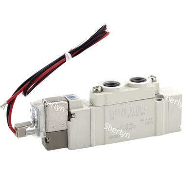 C6 Quick Connect Low Power Pilot Solenoid Valve SMC SY3120-6LZD-C6 DC12V cho Thiết bị gắn bộ phận SMT