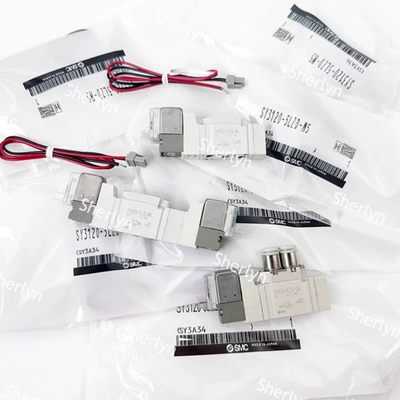 Van điện từ thí điểm cổng M5 DC12V nhỏ gọn SMC SY3120-6LZD-M5 Công suất thấp để phân phối SMT