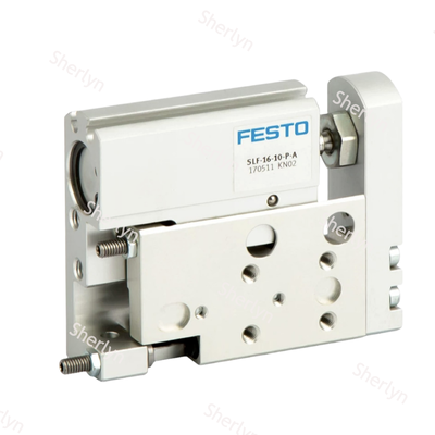 FESTO 170503 SLF-6-10-P-A hoạt động đôi Đường trượt khí, 6 × 10mm Spec Corrosion Resistant Aluminum Body Elastic End Cushion cho thiết bị tự động hóa
