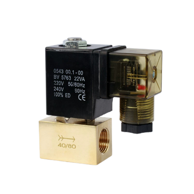 JT22-02 Ventil điện cực khí nén bằng đồng 2 cách Khóa bình thường Phạm vi nhiệt độ 30 đến 120 °C Lý tưởng cho hệ thống điều khiển chất lỏng