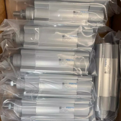 Xi lanh khí dạng thùng nhôm tiêu chuẩn ISO 15552 DNC32-40-PPV-A 163306 Chủ đề thanh M10 bên ngoài cho thiết bị tự động hóa