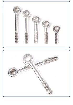 M10 M10 * 40 M10 * 110 Full Thread Stainless Steel Eye Screw Bolt Độ dài danh nghĩa 100mm đến 300mm Chốt cứng chống ăn mòn bền