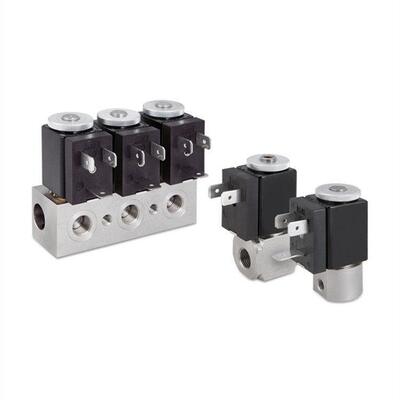 Van điện từ khí nén 1913BB252-S với kích thước cổng 1/4 2 chiều thường mở Thép không gỉ 24VAC
