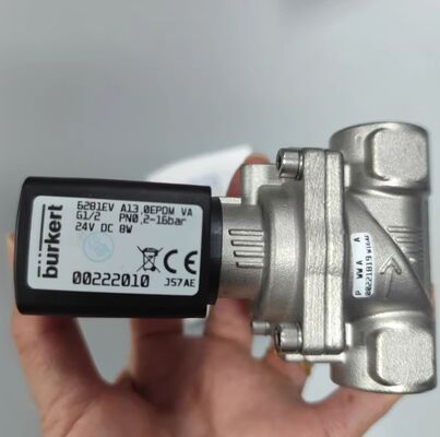 '00322529 '00322530 '00322531 Burkert Solenoid Valve Type 6281 G1/4 2/2 đóng bình thường Thép không gỉ AC24V 8W