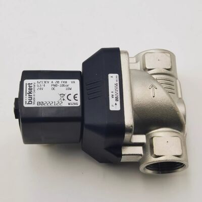 00221968 00221969 00221970 Burkert Solenoid Valve 6281 loại G1/2 Thép không gỉ loại đóng thông thường