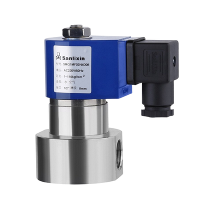 H4S005B02-DC-24 PEEK Vật liệu niêm phong 1/4'Kích thước cổng 24VDC 2 Way NC Oriffice Kích thước 0,5mm Valve Solenoid áp suất cao SS316