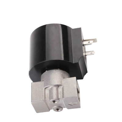 8.7AAS020B Kích thước cổng 1/2 3/8 Van điện từ khí nén Thép không gỉ 304 Vật liệu cơ thể Kích thước lỗ 2mm