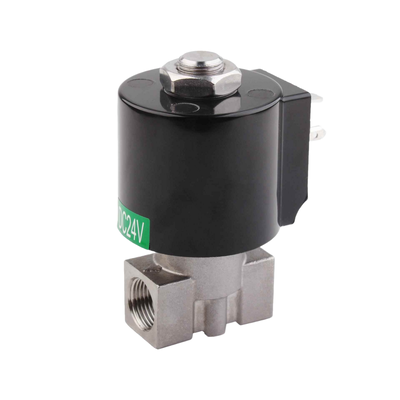 8.7AAS030B Kích thước lỗ 3mm Solenoid Valve 2 Way NC Port Kích thước 3/8 1/4 3/8 Stainless Steel 304 vật liệu cơ thể
