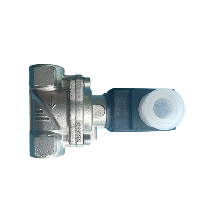 Van điện từ màng servo Burkert 6281 có chức năng điều khiển bằng tay, 2/2 chiều NC, ren G1/4 G3/8, gioăng FKM chịu nhiệt, vỏ thép không gỉ, lỗ thông hơi 10mm, mã sản phẩm 00323894 00323968 00323971 00323972