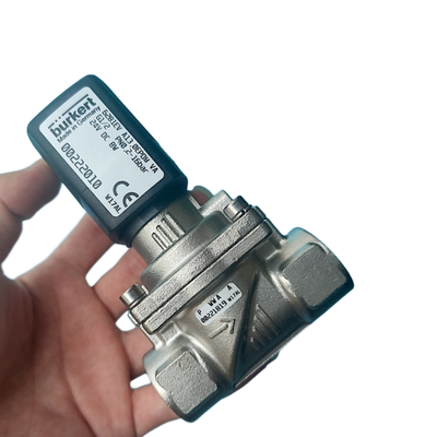 Van điện từ phụ tùng đa điện áp cho Burkert 00222010 00222011 00222012 Ren G1/2 Van điện từ 2/2 Thường đóng Chịu lạnh Gioăng EPDM Thân thép không gỉ chống gỉ