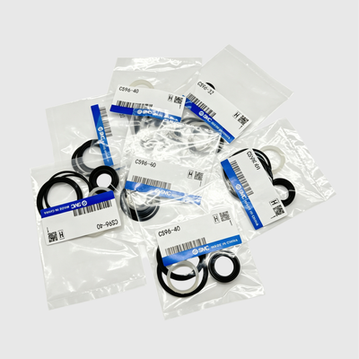 SMC CQ2 Series Cylinder Seal Kit with NBR Seal Material for 12-100mm Bore Sizes and CQ2 Series Compatible Pneumatic Cylinders