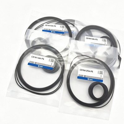 Bộ sửa chữa xi lanh khí nén SMC CS1-200A-PS / CS2-200A-PS Các bộ phận làm kín có kích thước chính xác khắc phục rò rỉ khí ở thanh và piston cho bảo trì xi lanh ống thép