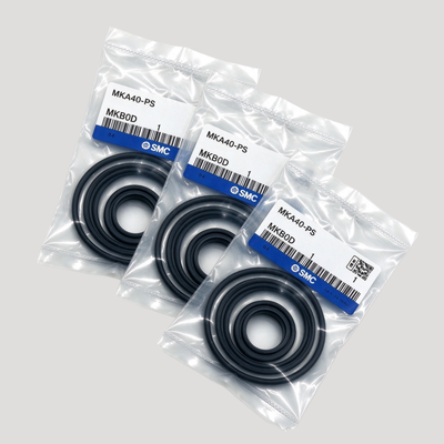 Bộ sửa phớt MKB/MKA40-PS Dành cho Xi lanh khí kẹp xoay SMC dòng MK Bao gồm phớt cần và vòng đệm mòn cho dịch vụ tại chỗ trong xưởng