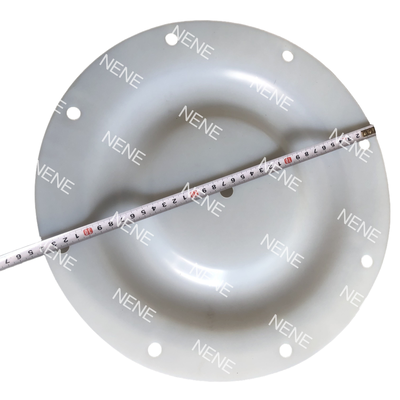 Màng ngăn QBY3-50 QBY3-65 Đường kính ngoài 225MM Không có lỗ Màng chống hóa chất màu trắng cho bơm công nghiệp