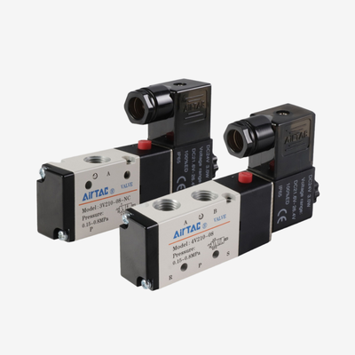 Cuộn dây Solenoid Airtac AC220V DC24V Cuộn dây thay thế riêng cho Van điện từ khí nén dòng 4V Lớp F cách điện Đầu nối Din Dung sai điện áp rộng
