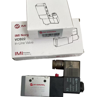Van điện từ lò xo hồi NORGREN VCB22B417A-AB219J G1/4 AC220V Van định hướng khí nén 3/2 NC cho máy thổi khuôn