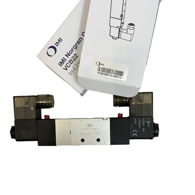 Van điện từ trung tâm đóng 5/3 NORGREN VCB22B611A-AB213J G1/4 24VDC Van định vị hai van điện từ cho kẹp nổi Cổng 5 Vị trí 3
