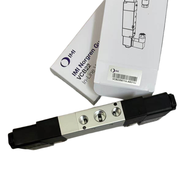 Van điện từ trung tâm đóng 5/3 NORGREN VCB22B611A-AB213J G1/4 24VDC Van định vị hai van điện từ cho kẹp nổi Cổng 5 Vị trí 3