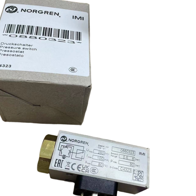 Công tắc áp suất ren G1/4 0.5-8bar NORGREN 0880323 Màn hình áp suất cho đường ống chất lỏng máy công cụ