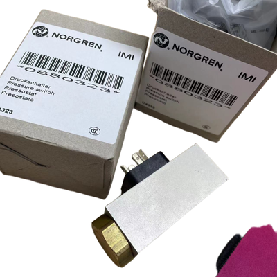 Công tắc áp suất ren G1/4 0.5-8bar NORGREN 0880323 Màn hình áp suất cho đường ống chất lỏng máy công cụ