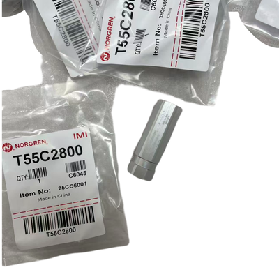 Compact Pneumatic Check Valve T55C2800 IMI Norgren G1/4 BSPP Thread Lightweight Non Return Valve cho mạch khí quyển robot