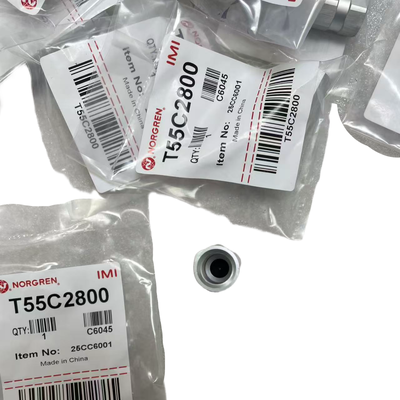 Compact Pneumatic Check Valve T55C2800 IMI Norgren G1/4 BSPP Thread Lightweight Non Return Valve cho mạch khí quyển robot