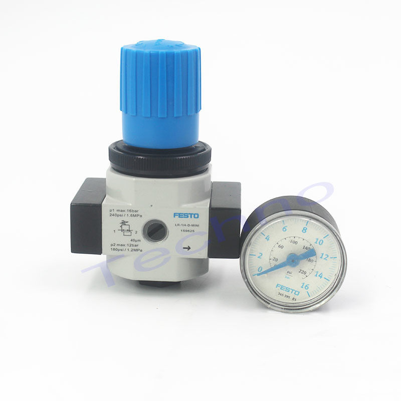 LR-1/4-D-MINI Máy điều chỉnh bộ lọc khí nén Máy bôi trơn Máy điều chỉnh áp suất kim loại FESTO