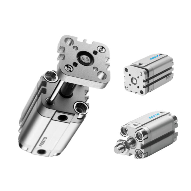 ADVUL-50-80-P-A Pneumatic Cylinder với thùng nhôm và đầu thanh dây đai nam