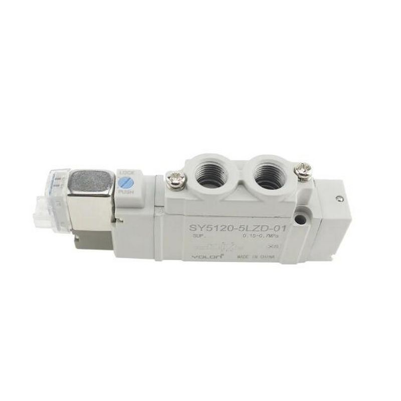 SMC Solenoid Valve SY5320-5LZD-C6 DC12V Một-Touch Fitting Port Size ø6 3 Position Closed Center