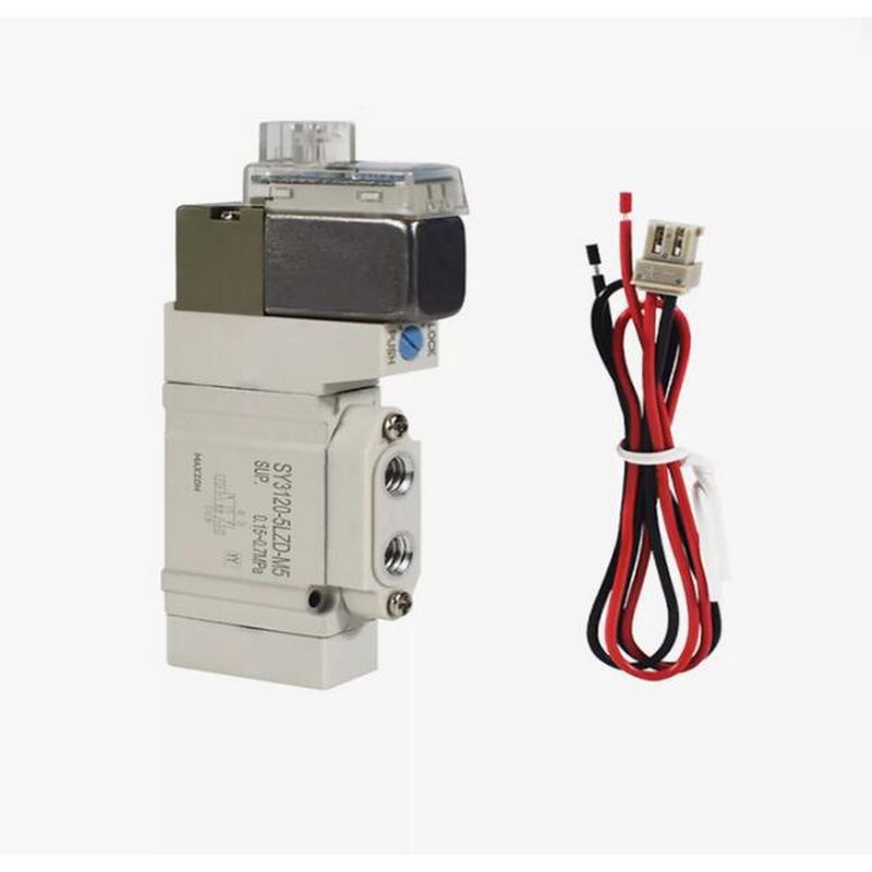 SMC Solenoid Valve SY5220-5LZD-C8 2 Vị trí cổng nối hai lần một lần kích thước ø8 DC24V