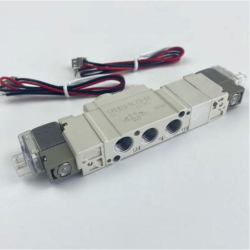 SMC SY5220-5LZD-01 DC24V Port Size 1/8 Pneumatic Solenoid Valve Thread Piping 2 Position Double