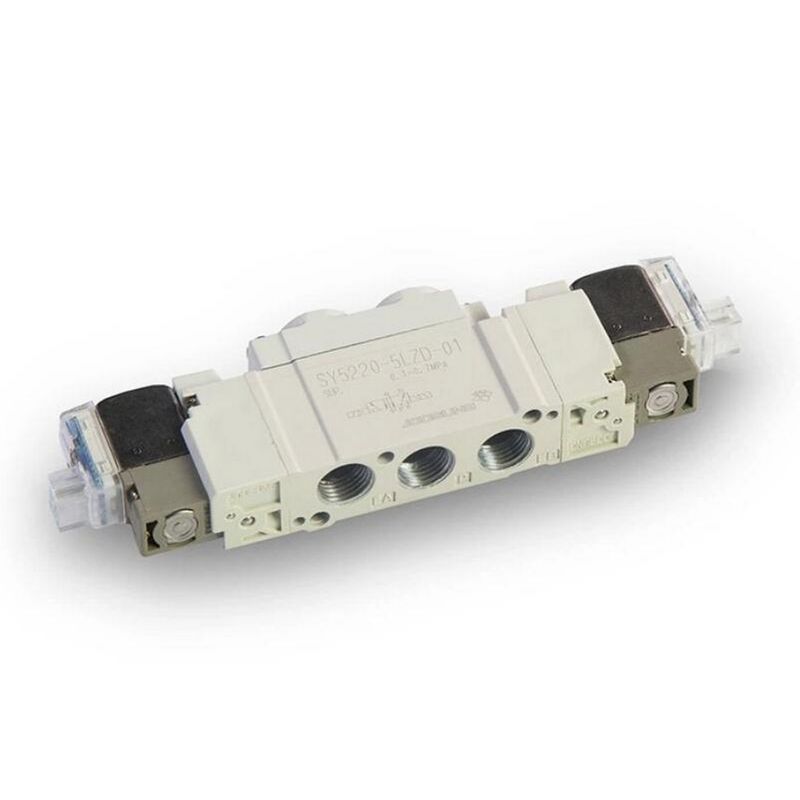 SMC SY5120-5LZD-C8 2 Vị trí Thiết bị một lần chạm ø8 Van điện tử khí DC24V