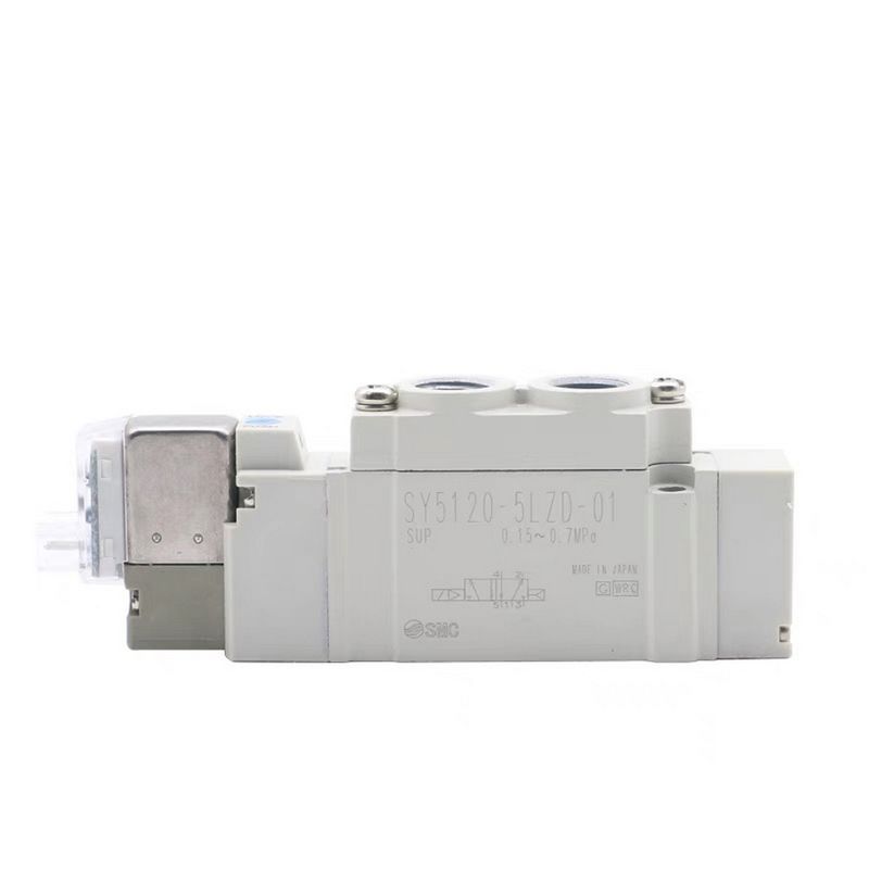 Van điện tử SY5120-5LZD-01 SMC2 Vị trí Đường cổng DC24V duy nhất Kích thước đường ống 1/8 dây