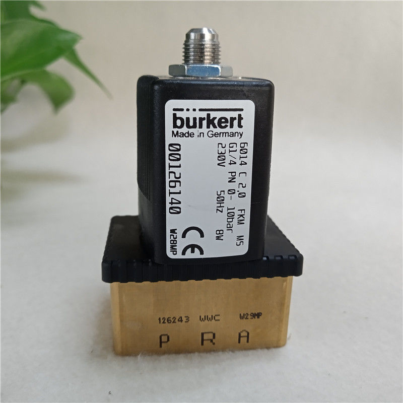Van điện Burkert 6014C 2.0 FKM G1/4 PN 0-10bar 230V 00126140