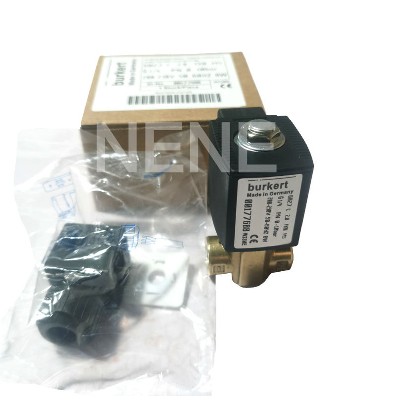 Burkert Solenoid Valve 00134241 6013 Loại trực tiếp hoạt động G1/8-Inch 2.5 Flow Hole FKM Tấm kín Brass Valve Body 24VAC 8W 0~16bar