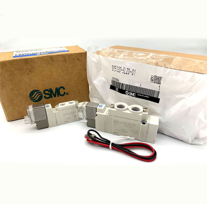 Van điện từ 5 cổng SMC Dấu mềm SY5220-6LZD-01 SY5220-5LZD-C6 SY5220-5LZD