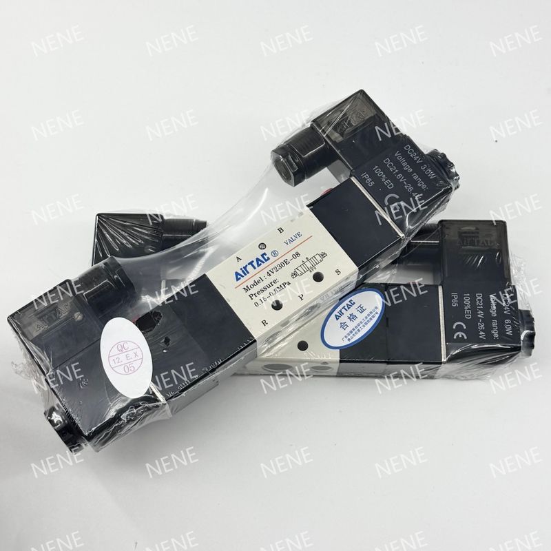 Van điện tử 4V330C-08 AIRTAC cho không khí 0,15 đến 0,8 MPa 21 đến 114 Psi Không khí lỏng