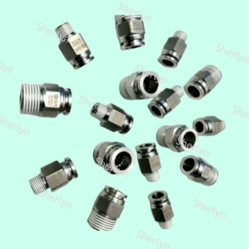 KQG2H12-16 Đầu nối nhanh kim loại SMC Inox thẳng SS316 Dòng KQG2 4E2-8EU/KQ2A68