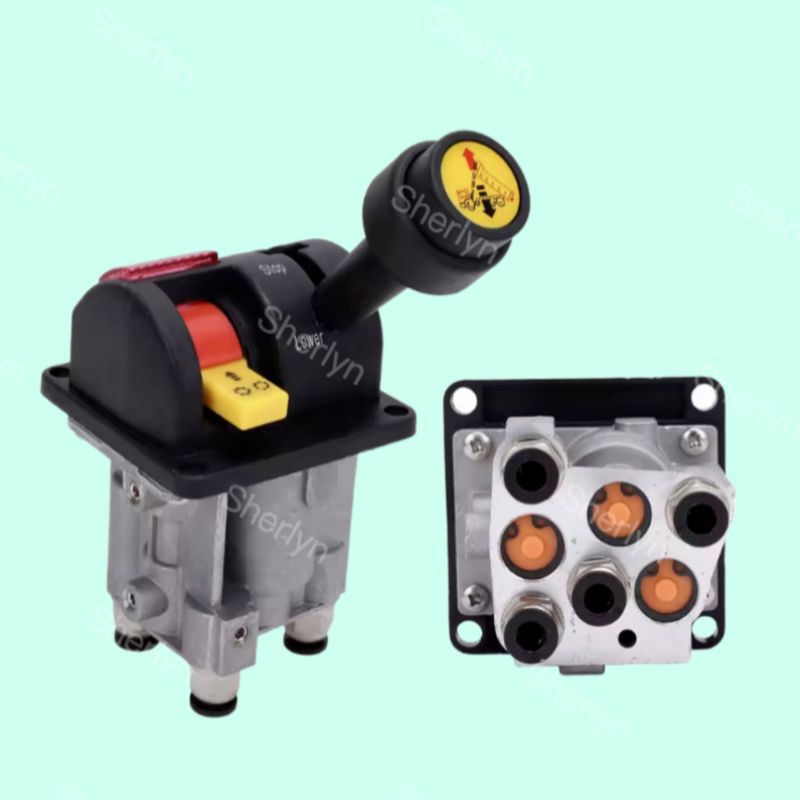 BKQF34-B 14750650H Van cao su tay cầm 4 lỗ cho xe ben M6 Van điều khiển xe ben thủy lực khóa ﻿
