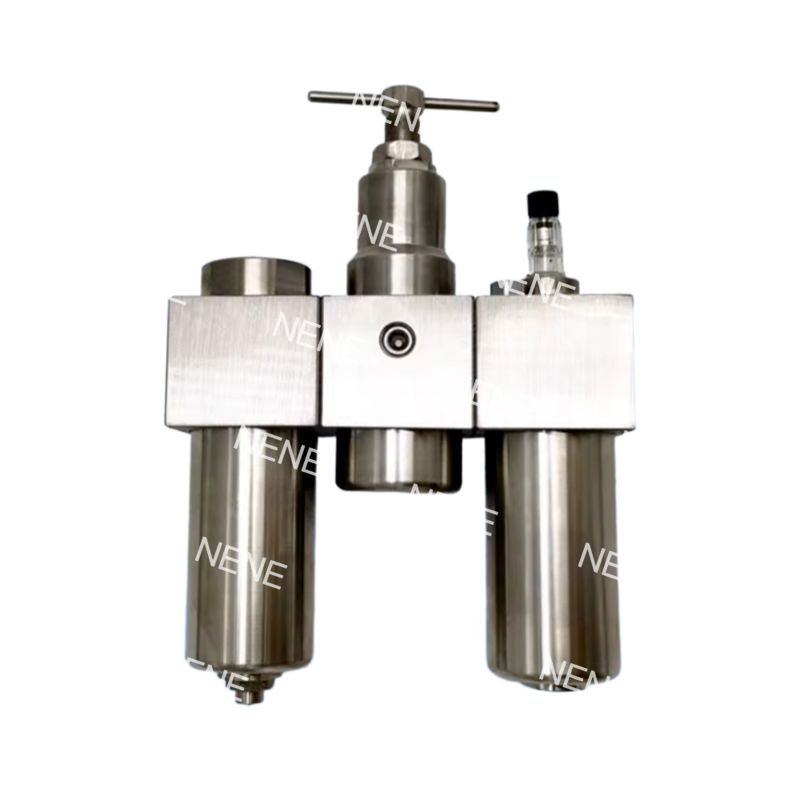 SFSRSL200 Bộ Ba Lọc Khí Nén, Điều Áp và Bôi Trơn Bằng Thép Không Gỉ SUS316 G1/4 Điều Chỉnh Áp Suất