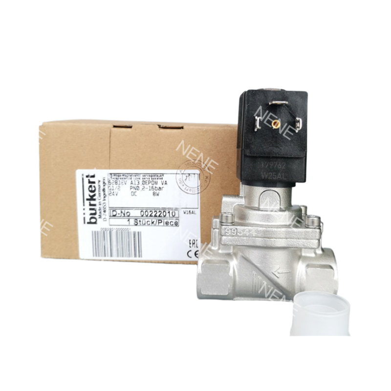 Ventil điện cực Burkert loại công nghiệp 6281 với con dấu EPDM và điện áp hoạt động 230 V/UC