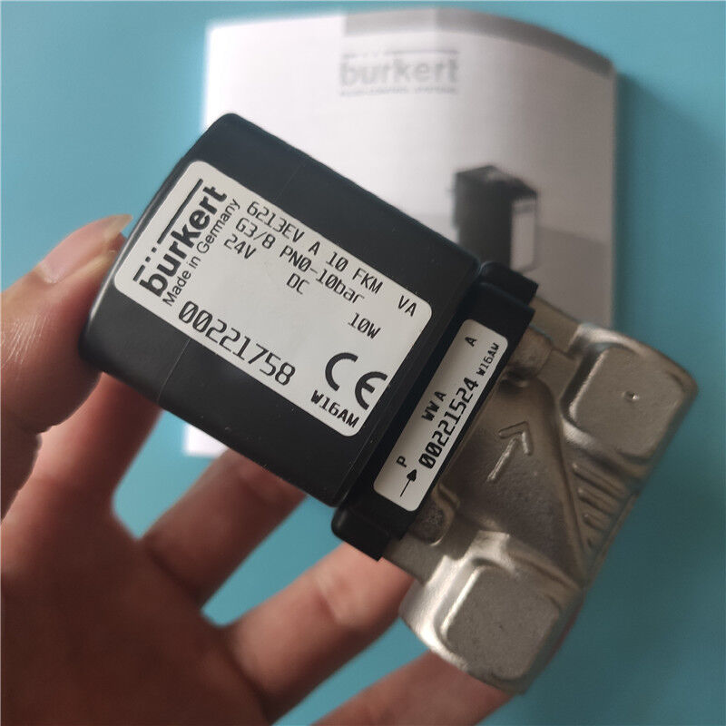 6213 Loại G3/8 2/2 Thường đóng 00221758 00221759 00221761 Thép không gỉ Burkert